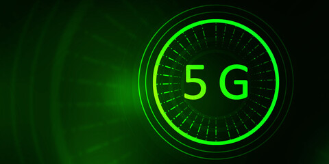 Poster - 2d rendering 5G Network 5G Connection
