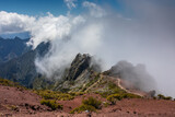 Fototapeta  - Krajobraz Madery - szlak na Pico Ruivo