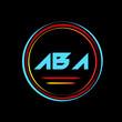 ABA,A B  A letter initial beauty monogram logo design ,fashion, creative letter logo design ,
 A B A creative letter logo design, Initials A B A Logo Linked With Circle,letter logo design,letter 