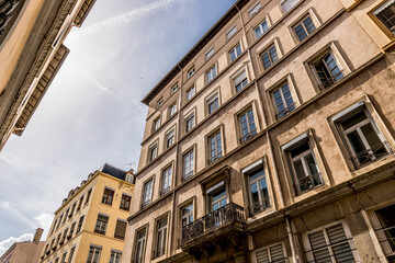 Poster - Dans les rues de la Croix Rousse à Lyon
