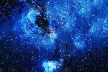 blue space nebula. elements of this image furnished by nasa