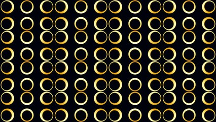 Poster - Flashing round lights on black background. Design. Background of light bulbs with black dots. Slow flashing round disco-style light bulbs