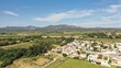 survol des corbières dans le sud de la France et vue sur la méditerranée