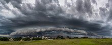 Storm Clouds, Panorama Of A Storm Over The City