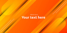 Abstract Colorful Orange Curve Background	
