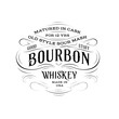  Ornate Bourbon Whiskey Logo in Vintage Style