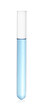 © New Africa - Test tube with light blue liquid isolated on white
