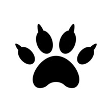 Paw Icon Or Logo Isolated Sign Symbol Vector Illustration - High Quality Black Style Vector Icons
