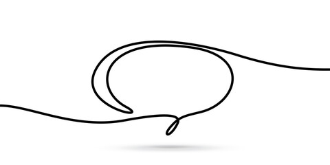 Wall Mural - Speech bubble icon illustration for your text