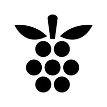 Grapes Icon Or Logo Isolated Sign Symbol Vector Illustration - High Quality Black Style Vector Icons
