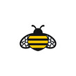 Bee animal logo brand illustration.