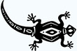 designs for graphic resources of lizards or lizards with ethnic motifs