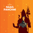 Happy Naag Panchmi Greeting Card Design