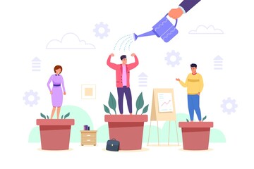 developing employee talent. growth employees development efficiency grow professional career, encour