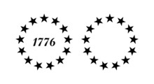 13 Stars 1776 Independence Day Patriotic Union 13 Stars In Circle United States Of America
