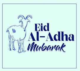 Wall Mural - eid al adha mubarak vector illustration poster