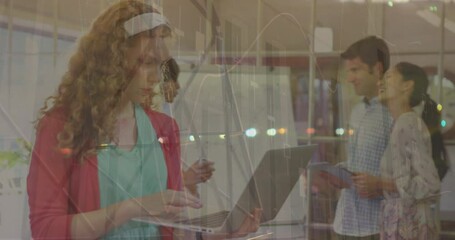 Poster - Animation of data processing over diverse group of people