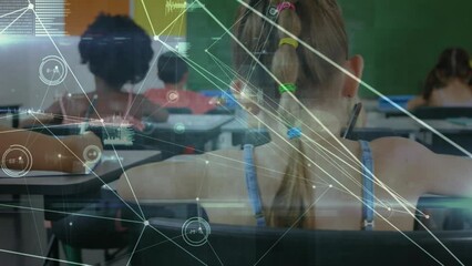 Poster - Animation of network of connections over diverse schoolchildren learning in classroom