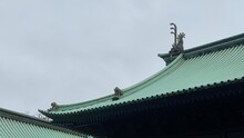 Architectural Details Of The Rooftop “Yushima Seido”, A Japanese Shrine Once Flourished As Confucius Temple, Popular For Praying Success For Universities And High School Exams.  Photos Taken 2022/6/14