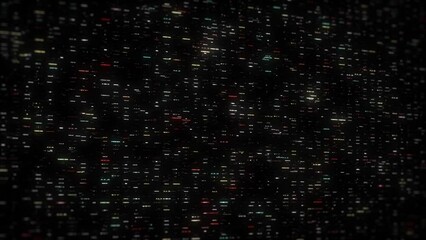 Poster - Big Data Digital Business Hitech Background/ 4k animation of an abstract wallpaper big data business digital technology background including connected lines and numbers matrix styled flowing with dept