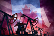 Leinwandbild Motiv Decrease in oil production in Canada. Economic crisis, fuel default. Rejection of hydrocarbons. Oil supplies are down in Ottawa.