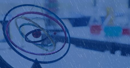 Poster - Animation of rain over model in lab
