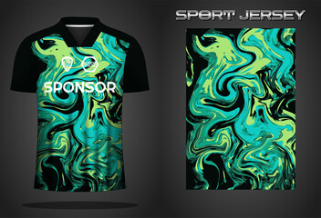 Soccer jersey sport shirt design template