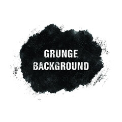 Poster - vector grunge background. black paint stroke texture