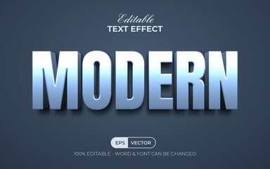 Canvas Print - Modern text effect style. Editable text effect.