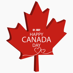 Wall Mural - National holiday happy Canada day background