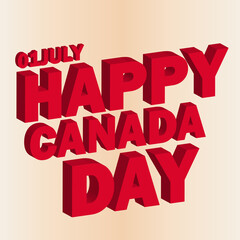 Wall Mural - National holiday happy Canada day background