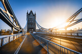Fototapeta Fototapeta Londyn - the famous tower bridge of london in the early morning hours