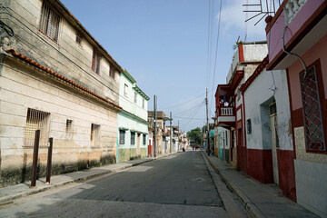 Wall Mural - run down houses in matanzas