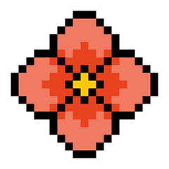 Poster - pixel flower
