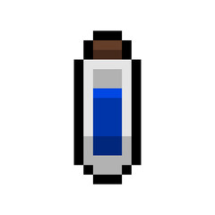 Poster - pixel blue potion
