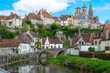 Tiny medieval town in Bourgogne, France.