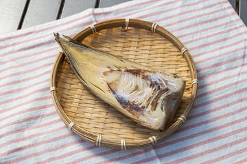 竹の子　Grilled bamboo shoots freshly picked outdoors