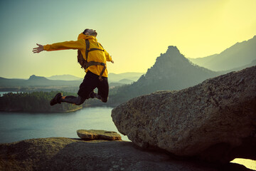 joy of reaching the top