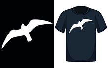Tropical Ocean Bird Seagull Coast Common Gull Seabird Nautical Marine Wildlife Pacific Flying T Shirt