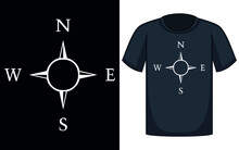 Direction Needle South West Holiday Compass Point Points East Geography North Rose Show T Shirt