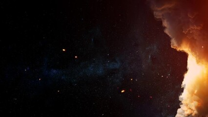 Wall Mural - space background. elements of this image furnished by nasa.