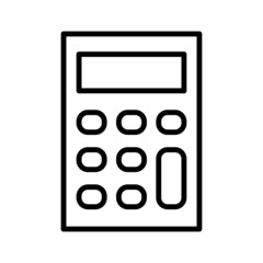 Wall Mural - Calculator icon. Pictogram isolated on a white background.