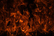 canvas print picture - Blaze burning fire flame on art texture background.