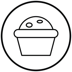 Poster - Muffin Icon Style