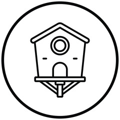 Poster - Bird House Icon Style