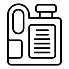 Poster - Antifreeze canister icon outline vector. Auto motor. Machine tool