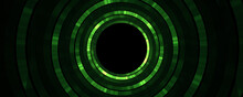 Green Abstract Circle Background