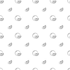 Seamless pattern with oranges on white background for napkin, tablecloth, textile. Vector illustration