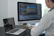 © Orathai - Programmer, Man working with computer programming, professional development, and coding technology, working on high-quality visual software development websites