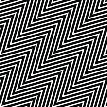 Simple Sharp Black White Zig Zag Pattern Background Vector Design .